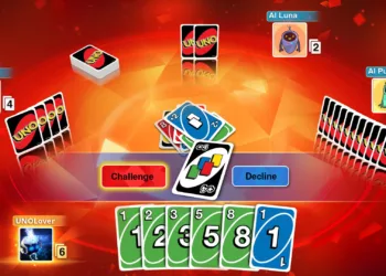 Uno Unblocked: Play the classic card game online! Match colors and numbers to be the first to empty your hand and win!